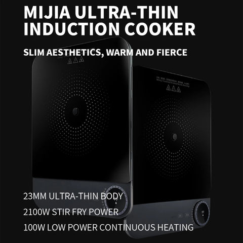 XIAOMI Mijia Ultra-thin Induction Cooker 2100W Smart Home Induction Cooker 23mm ultra-thin Induction Cooker Connect to Mijia APP