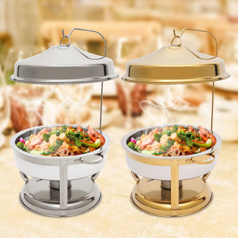 Dish Buffet Set, Stainless Steel Chafing Dishes with Top Lid&Catering food Warmers for Party/Restaurants/Hotels