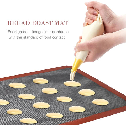 Silicone Macaron Baking Mat for Bake Pans Macaroon Pastry Cookie Making Professional Grade Nonstick