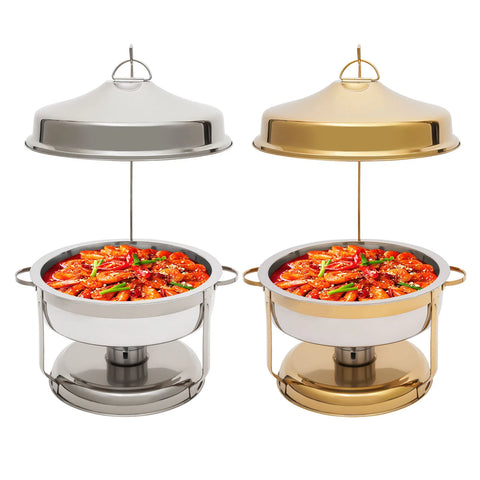 Dish Buffet Set, Stainless Steel Chafing Dishes with Top Lid&Catering food Warmers for Party/Restaurants/Hotels