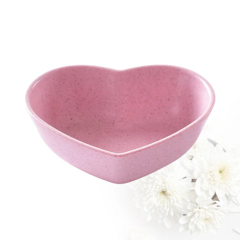 4 Pcs Sauce Dipping Bowls Appetizer Plates Condiment Dish Heart-shaped Tasting Dishes