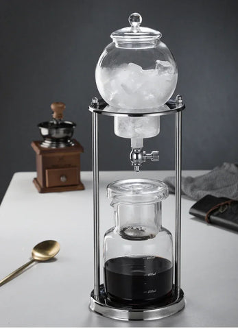 600ML Cold Brew Coffee Pot Set Drip Filter coffee Iced Tools Barista Hand-made Glass Coffee Maker Household Pour over Kettle