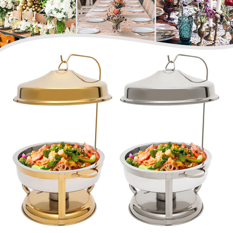 Dish Buffet Set, Stainless Steel Chafing Dishes with Top Lid&Catering food Warmers for Party/Restaurants/Hotels