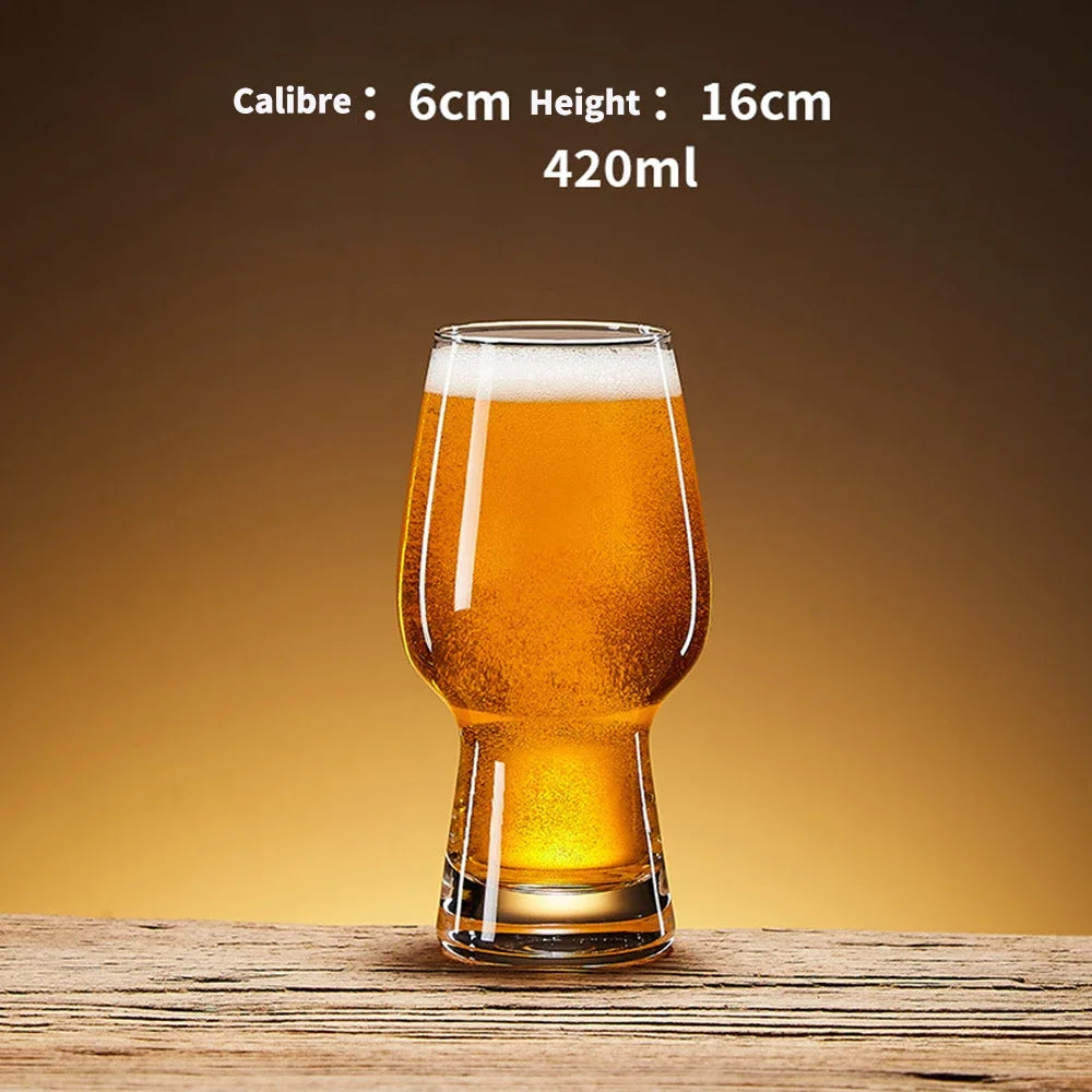 510ml Big Beer Glasses Lead-Free Crystal Glass Clear Pilsner Wheat Large  Beer Cup Super Schooner  Thick Cups for Club Bar Party