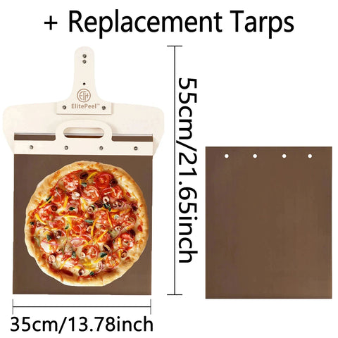 55*35cm Sliding Pizza Peel Shovel Removable Wooden Handle Pizza Spatula with Tarps Baking Tools Drop shipping