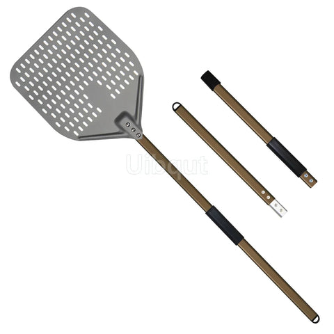 12 14 inch Big long Aluminum Pizza Shovel Peel With Long Handle Accessorie Pizza Paddle Spatula Nonstick Round Pan Baking turner