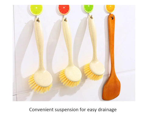 3/1pcs Kitchen Cleaning Brush Long Handle Pan Pot Brush Multifunctional Plate Bowl Dish Washing Brushes Stain Removal Tools