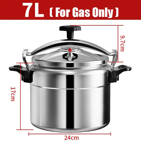 3L/5L/7L Professional Pressure Cooker Heavy-Duty Aluminum Explosion-Proof Cooking Pots for Gas Cooker Pot