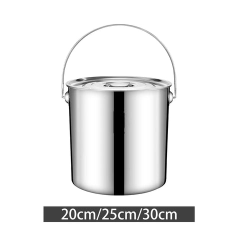 Stainless Steel Stockpot Large Soup Pot Induction Pot Canning Pasta Pot for Household Composite Bottom Stockpot Cookware