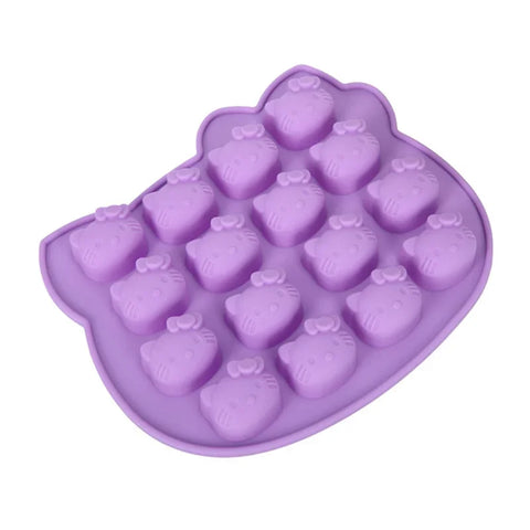 3D Cute KT Cat Silicone Molds Cake Decorating Tools Cupcake Baking Mold Candy Cookie Jelly Ice Cube Chocolate Moulds