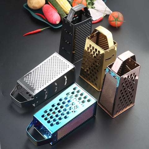 Four-Sided Stainless Steel Grater Shredder Vegetables Manual Cheese Peeler Cutter Slicer Chopper Kitchen Tools