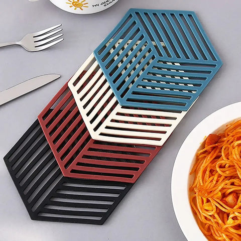 Multifunction Modern Silicone Trivet Mats Special Design Convenient Silicone Kitchen Tool Bowl Dish Mats Placemats Home Kitchen