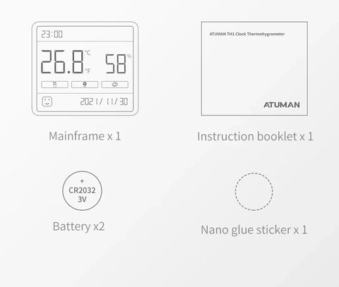 Xiaomi DUKA Atuman LCD Electronic Digital Temperature Humidity Meter Clock Indoor Home Thermometer Hygrometer Weather Station