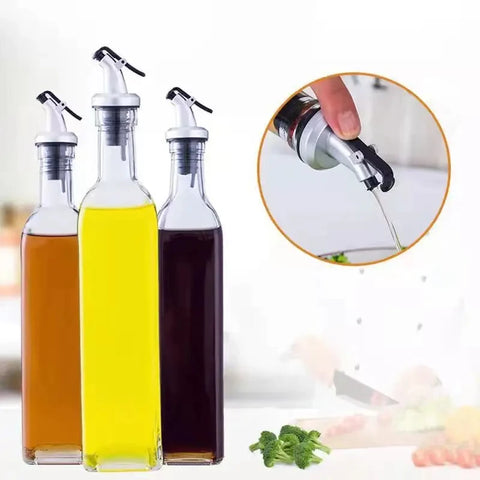 150ML/250ML/500ML Oil Pot Plastic Leak-proof Kitchen Seasoning Soy Sauce Vinegar Bottle Transparent Olive Oil Bottle