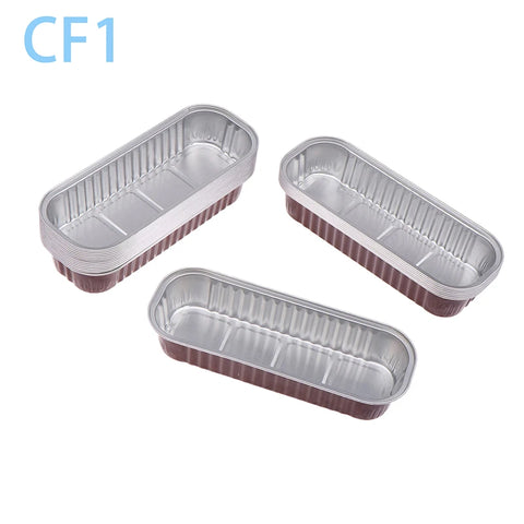 10Pcs Mini Loaf Pans With/Without Lids 6.8OZ Rectangle Aluminum Foil Baking Pans Reusable Mini Bread Containers Muffin Tins