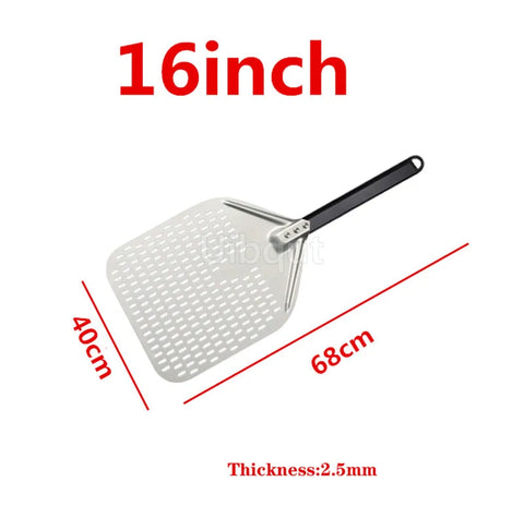 12 14 inch Big long Aluminum Pizza Shovel Peel With Long Handle Accessorie Pizza Paddle Spatula Nonstick Round Pan Baking turner