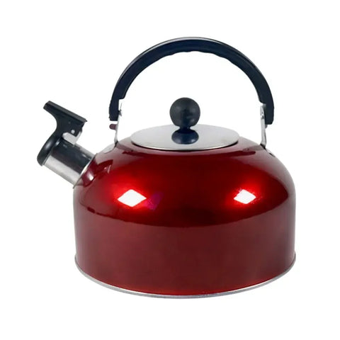 Stainless Steel Kettle Household 3L Portable Stove Gas Universal Whistle Tea Kettle Quick Hot Water Kettle with Ergonomic Handle