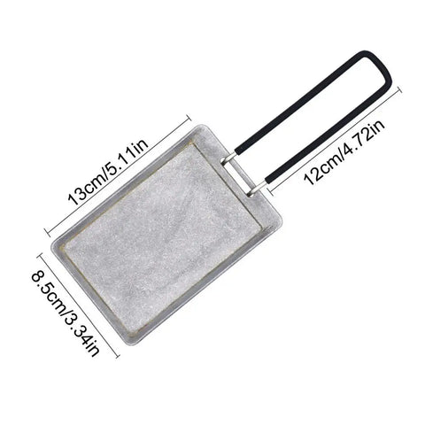 Camping Barbecue Grill Plate Picnic Square Griddle Pan Steak Frying Pan Non Stick Flat Griddle Pan Multipurpose BBQ Grilling Pan