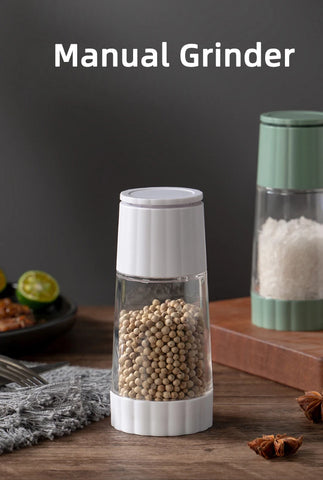 1PC Household Pepper Grinder Rotary Manual Sea Salt Pepper Seasoning Bottle Grinder Glass Seasoning Bottle.