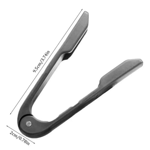 BBQ Tongs Steak Tongs for Inserting forks And Spoons Multi Functional Serving Tongs for BBQ Grilling Salad Cakes Black Space