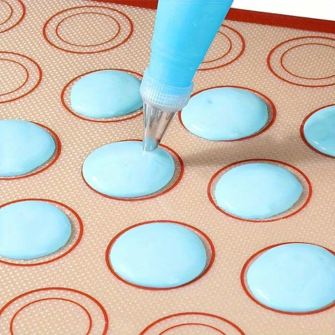 Silicone Baking Mat For Oven, Non-Stick Macaron Silicone Mat For Baking, Reusable Heat Resistant Half Sheet Baking Mat