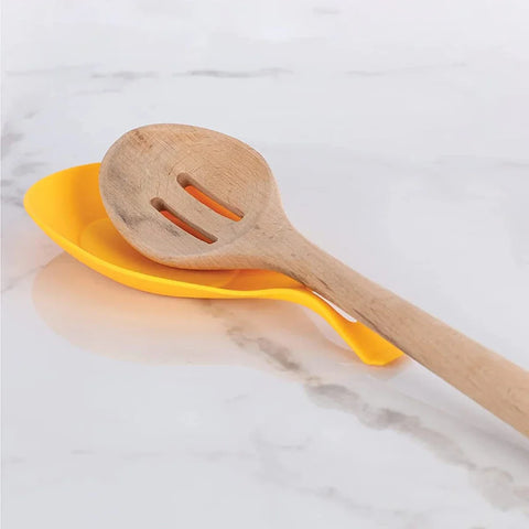 Silicone Spoon Rest Spatula Holder Heat Resistant Utensil Placemat Tray Kitchen Tools Spatula Resting Kitchen Accessories