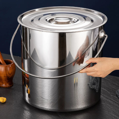 Stainless Steel Stockpot Large Soup Pot Induction Pot Canning Pasta Pot for Household Composite Bottom Stockpot Cookware