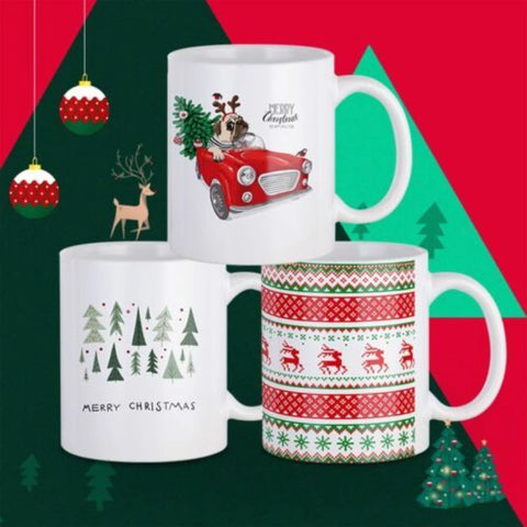 12/6 Pack 11OZ Sublimation Mugs Sets Classic Blank Drinking Cups with Handles DIY Coffee Mug Gift for Sublimation Paper