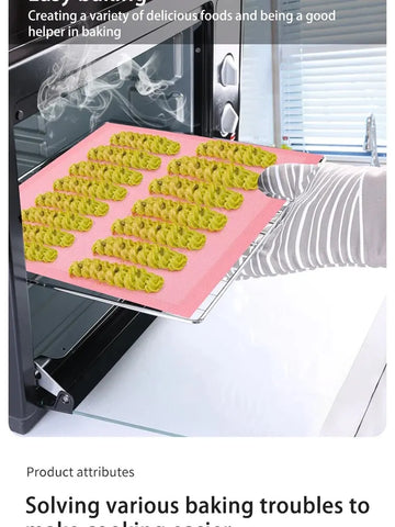 30x40cm Silicone Mat Baking Tray Baking Net Mat Breathable Non-stick Baking Mat Cookie Mat High Temperature Oven Mat G165