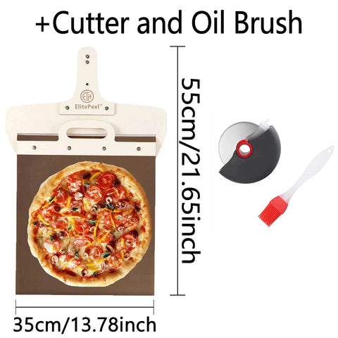 55*35cm Sliding Pizza Peel Shovel Removable Wooden Handle Pizza Spatula with Tarps Baking Tools Drop shipping