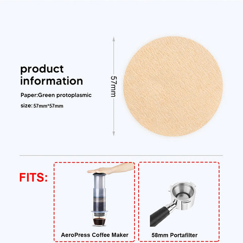 Espresso Portable Coffee Pot Filter Espresso Machine with Filter Paper Set French Fit for AeroPress Machines icafilas