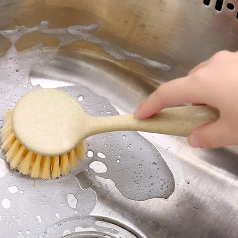 3/1pcs Kitchen Cleaning Brush Long Handle Pan Pot Brush Multifunctional Plate Bowl Dish Washing Brushes Stain Removal Tools