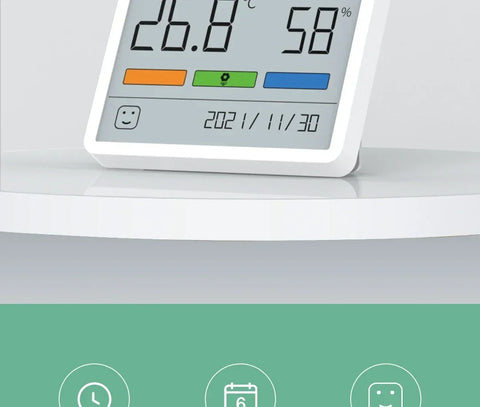 Xiaomi DUKA Atuman LCD Electronic Digital Temperature Humidity Meter Clock Indoor Home Thermometer Hygrometer Weather Station