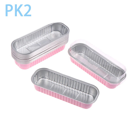 10Pcs Mini Loaf Pans With/Without Lids 6.8OZ Rectangle Aluminum Foil Baking Pans Reusable Mini Bread Containers Muffin Tins