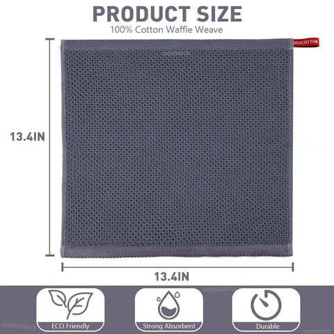 4Pcs Cotton Kitchen Towel Ultra Soft Magic Cleaning Cloth Absorbent Cleaning Rags Thickened Wipe Cloths Dishcloth