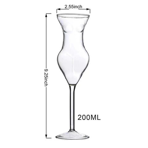 Creative Female shaped Wine Glasses Sexy  Human Body Wine Glass Red Wine Glass Vodka Shot Cup Whiskey Glassware Drinking