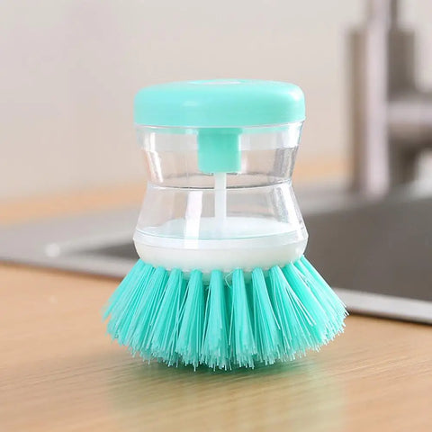 Kitchen Wash Pot Dish Brush Astronaut Washing Utensils With Automatic Soap Liquid Dispenser Household Cleaning Accessories