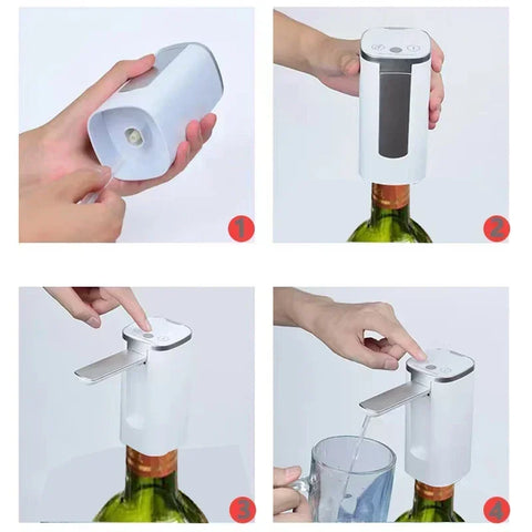 Electric Wine Decanters Automatic Pourer Wine Separator Smart Quantitative Wine Pump Dispenser Quick Awakening Liquor Decanter