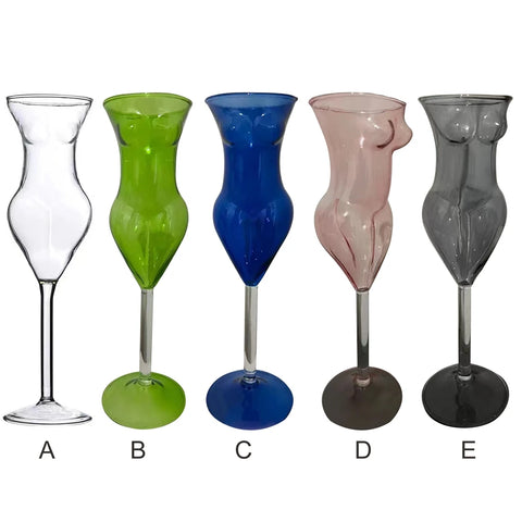 Creative Female shaped Wine Glasses Sexy  Human Body Wine Glass Red Wine Glass Vodka Shot Cup Whiskey Glassware Drinking