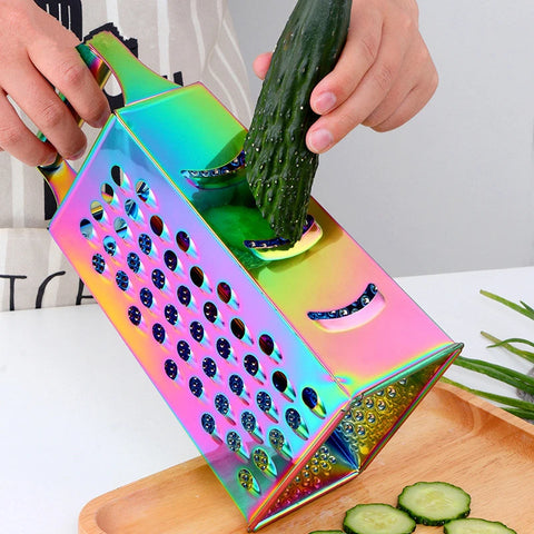 Four-Sided Stainless Steel Grater Shredder Vegetables Manual Cheese Peeler Cutter Slicer Chopper Kitchen Tools