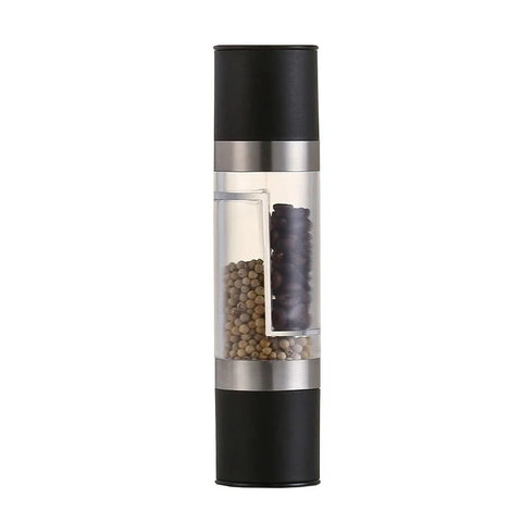 Salt and Pepper Grinder 2 in 1 Manual Stainless Steel Salt Pepper Mills with Adjustable Ceramic Grinding Spice Mill Kitchen Tool