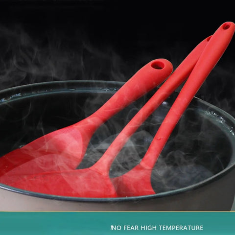 Silicone Kitchenware Set of 10 Non Stick Pot Cooking Spoon Set with High Temperature Resistant Silicone Kitchenware