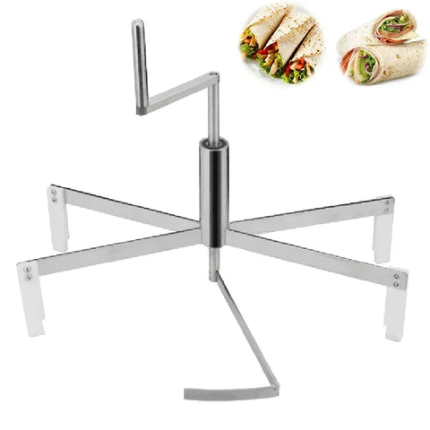 Stainless Steel Crepe Maker Pancake Burritos Taco Tortilla Batter Spreader Stick Pie Tool With 4 Stands For 40cm Crepe Machine