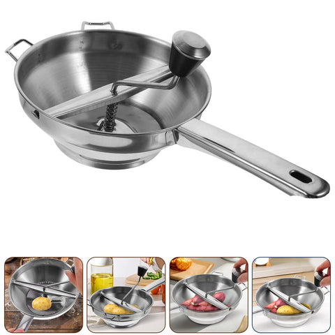 Potato Masher Ricer Press Steel Stainless Garlic Tool Fruit Squeezer Slicer Food Mashed Potatoes Presser Vegetable Vegetables